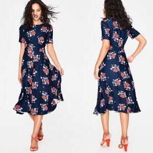 Boden Ruth Floral Midi Dress